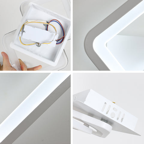 Wandleuchte für den Innenbereich, 21 W, LED-Wandleuchte, umwandelbare Form, für Innentreppen, Wohnzimmer, Schlafzimmer, dimmbar 3000 K/4000 K/6500 K