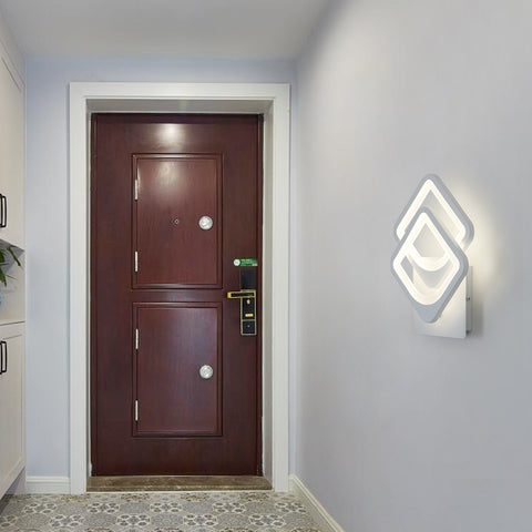 Wandleuchte für den Innenbereich, 21 W, LED-Wandleuchte, umwandelbare Form, für Innentreppen, Wohnzimmer, Schlafzimmer, dimmbar 3000 K/4000 K/6500 K
