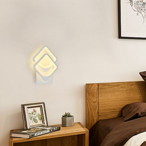 Wandleuchte für den Innenbereich, 21 W, LED-Wandleuchte, umwandelbare Form, für Innentreppen, Wohnzimmer, Schlafzimmer, dimmbar 3000 K/4000 K/6500 K