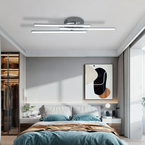 Moderne LED-Deckenleuchte, Deckenlampe, 18 W, integrierte LEDs für Wohnzimmer oder Küche, 230 V, IP20, 6000 K (kaltweiß) 