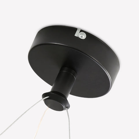 Moderne LED-Ring-Pendelleuchte 32W Moderne LED-Esstisch-Pendelleuchte Acryl-LED-Kronleuchter, 220V, 22CM LED-Kronleuchter-Deckenleuchte für Wohnzimmer, Esszimmer, Flur, Café, Bartheke, Schwarz 
