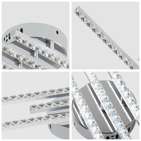 Moderne LED-Deckenleuchte, Unterputz-LED-Deckenleuchte mit 3 Lichtern, moderne Deckenleuchte für Schlafzimmer, Wohnzimmer, Esszimmer, Küche
