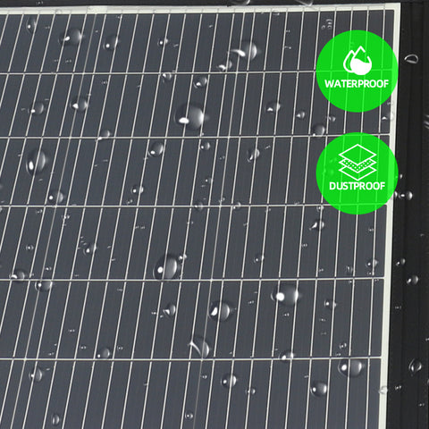 200-W-Solarpanel – monokristalline Leistung, DC 20 V/10 A oder 39 V/5,12 A Ausgang, 3-lagig