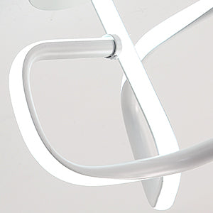 16W LED-Deckenleuchte, moderne kreative Metall-Acryl-Design-Deckenleuchte aus Aluminium, 6000K weiße Deckenleuchte, moderne LED-Deckenleuchte für Wohnzimmer, Schlafzimmer, Küche