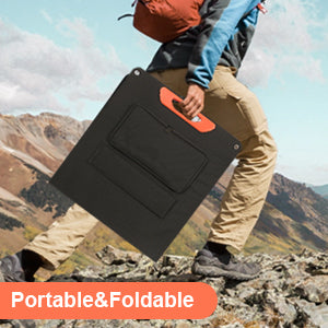 Tragbares Solarpanel für Kraftwerk, 20 V, faltbares Solarladegerät für Outdoor-Camping-Van-Reisen