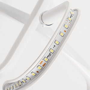 16W LED-Deckenleuchte, moderne kreative Metall-Acryl-Design-Deckenleuchte aus Aluminium, 6000K weiße Deckenleuchte, moderne LED-Deckenleuchte für Wohnzimmer, Schlafzimmer, Küche