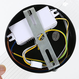 LED-Wandleuchte, dimmbare moderne LED-Wandleuchte, schwarze ovale 10 W Acryl-Innenwandleuchte für Schlafzimmer, Nachttisch, Flur, Wohnzimmer, Flur, 3000–6500 K
