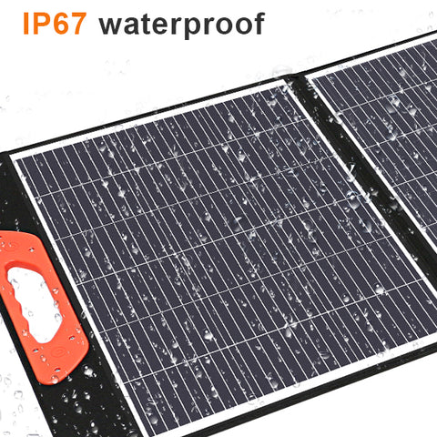 200 W monokristallines tragbares faltbares Solarpanel-Set mit 1 USB-Anschluss für den Außenbereich