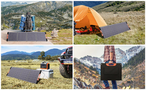 200 W monokristallines tragbares faltbares Solarpanel-Set mit 1 USB-Anschluss für den Außenbereich