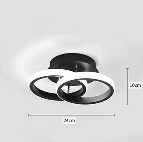 LED-Deckenleuchte, LED-Deckenleuchter, Beleuchtungskörper, 19 W, moderne, schicke Acryl-Deckenleuchte, Beleuchtung für Küche, Wohnzimmer, Schlafzimmer, 6500 K, Kaltweiß