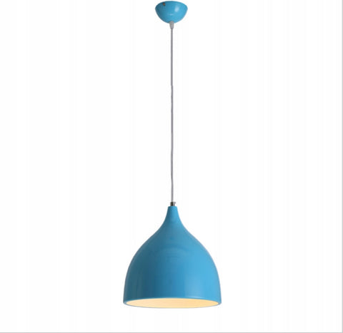 Moderne Pendelleuchte, Kronleuchter mit E27-Sockel, für Wohnzimmer, Schlafzimmer, Esszimmer, Büro, Bar, Café, Blau