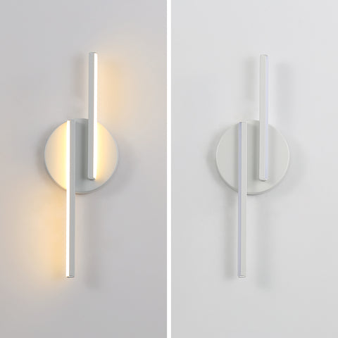 LED-Wandleuchte für den Innenbereich, moderne Wandleuchte, Aluminium-Wandleuchte für Wohnzimmer, Flur, Badezimmer, Treppe, Nachtlicht (weiß), 3000 K warmes Licht