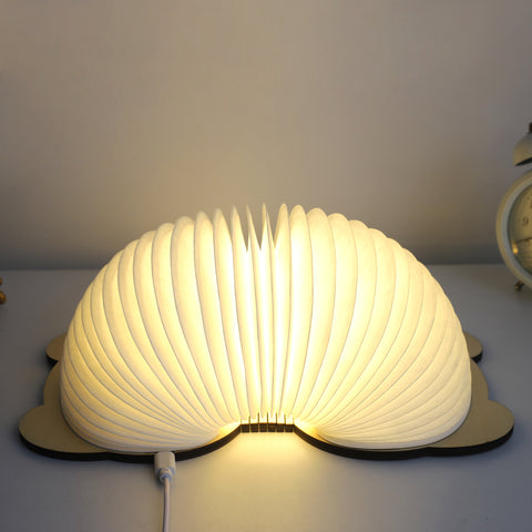 Goeco LED-Klappbuchlampe, Cartoon Panda Mehrfarbige Nachtlichter, wiederaufladbare USB-Klappbuchlampe für