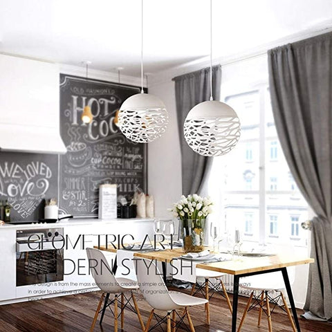 Industrial Global Metall Moderne Hohle Deckenleuchter Kücheninsel Kunstbeleuchtung Loft Einzelkopf Eisen Persönlichkeit Studio Wohnzimmer Pendelleuchte Restaurant Bar Theke Hängelampe E27 Ohne Glühbirnen