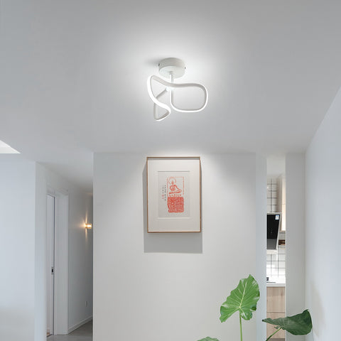 16W LED-Deckenleuchte, moderne kreative Metall-Acryl-Design-Deckenleuchte aus Aluminium, 6000K weiße Deckenleuchte, moderne LED-Deckenleuchte für Wohnzimmer, Schlafzimmer, Küche
