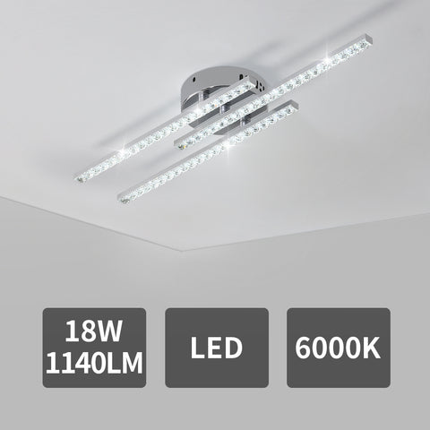Moderne LED-Deckenleuchte, Unterputz-LED-Deckenleuchte mit 3 Lichtern, moderne Deckenleuchte für Schlafzimmer, Wohnzimmer, Esszimmer, Küche