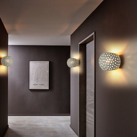 Moderne Wandleuchte weiß Gips Wandleuchte LED Wandleuchte 5W warmweiße Beleuchtung für Treppe im Schlafzimmer Wohnzimmer Korridor