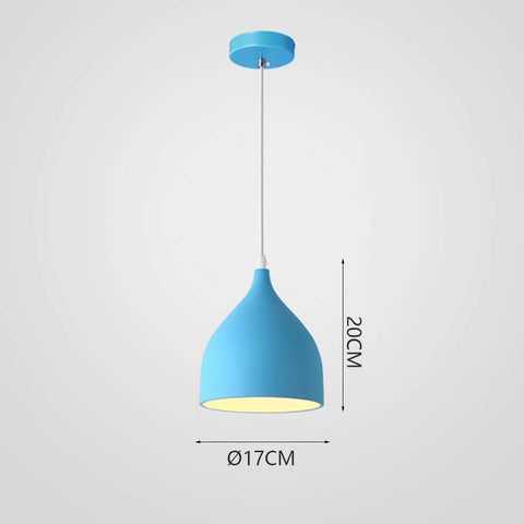Moderne Pendelleuchte, Kronleuchter mit E27-Sockel, für Wohnzimmer, Schlafzimmer, Esszimmer, Büro, Bar, Café, Blau