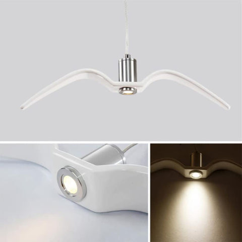 Kronleuchter, Hängelampe 3000K warmes Licht Möwendesign moderner einfacher dekorativer Kronleuchter Typ A Durchmesser 38 cm