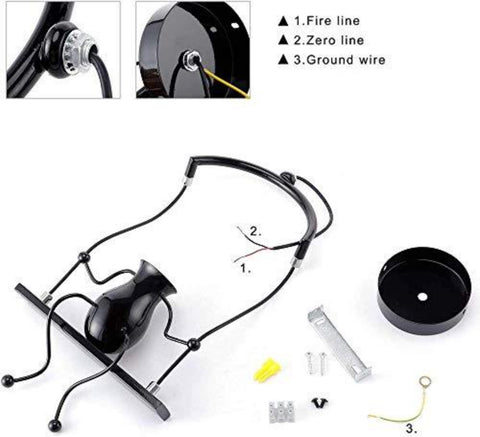 LED-Innenwandleuchte, Nachttischlampe für Kinder, kreative Innenwandleuchte, geeignet für Schlafzimmer, Wohnzimmer, Flur, E27, Glühbirne nicht enthalten, 220 V, IP20