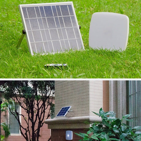 Solar-Deckenleuchte, 6000 K weißes Licht, Lichtsteuerung/Fernbedienung/Radarsensor, 5 m Verlängerungskabel