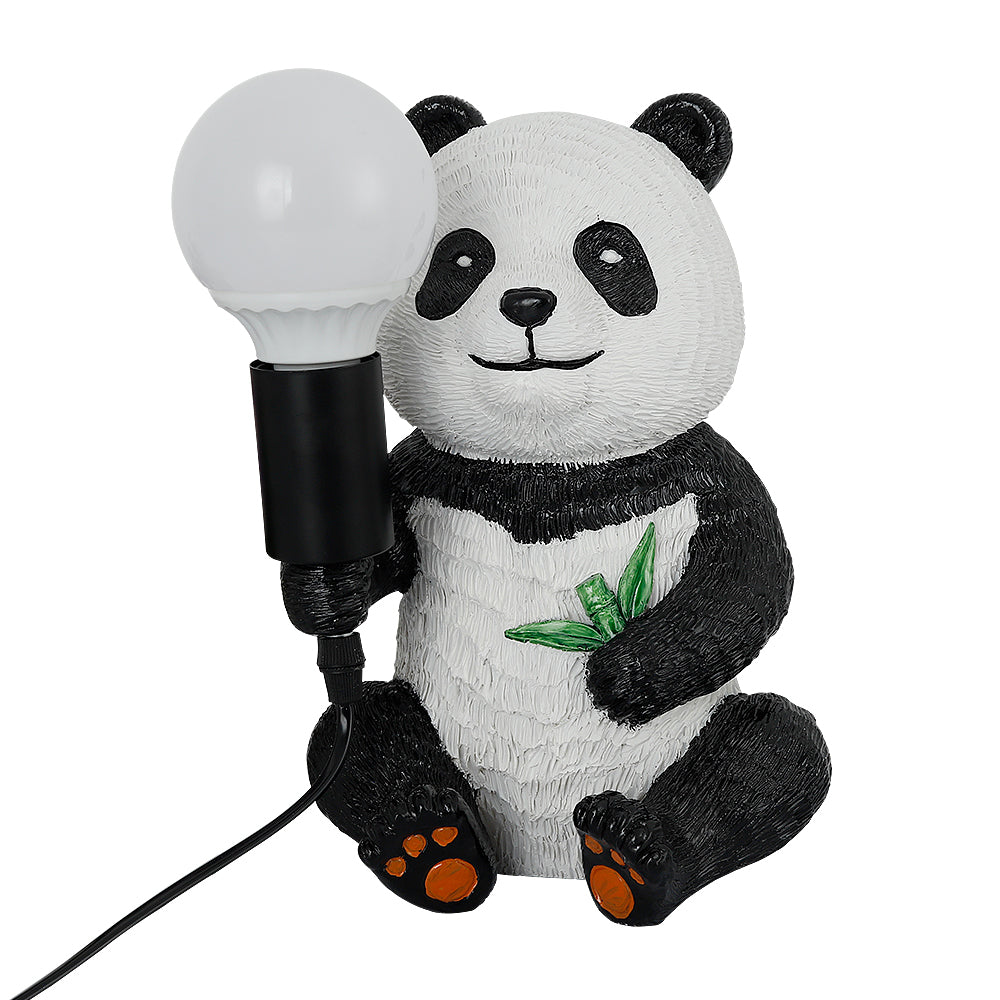 Harz-Panda-Design-Tischlampen, modernes kreatives Nachtlicht mit Plug-in-Kabel, Tier-LED-Schreibtischlampe, Wohnkultur-Nachttischlampe