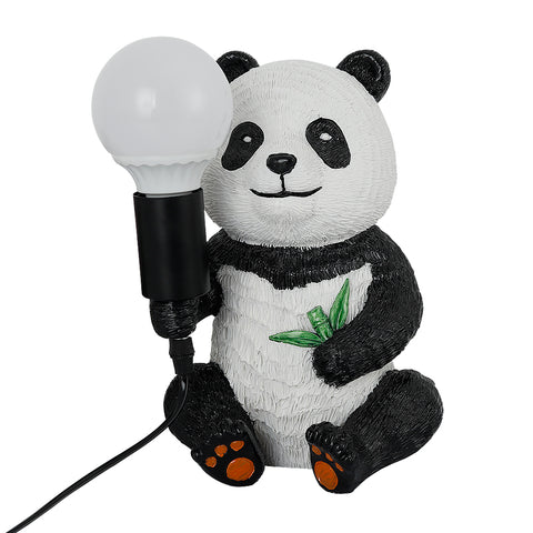 Harz-Panda-Design-Tischlampen, modernes kreatives Nachtlicht mit Plug-in-Kabel, Tier-LED-Schreibtischlampe, Wohnkultur-Nachttischlampe