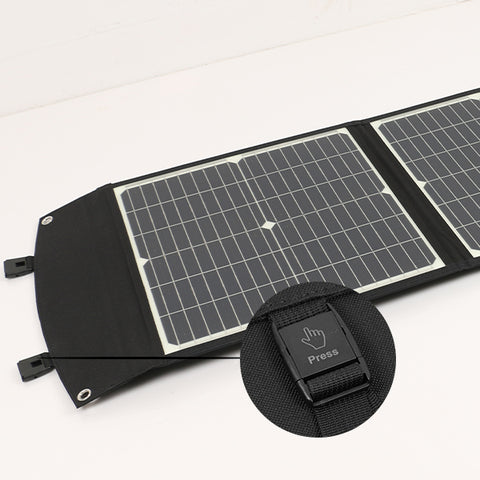 Faltbares tragbares Solarpanel, schnelles Aufladen, Solar-Ladegerät, Powerbank für Handy, Wohnmobil, Outdoor-Uhren, DC + USB, 20 V, 75 W