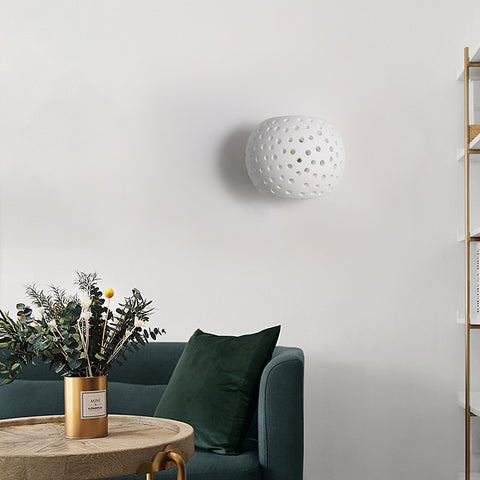 Moderne Wandleuchte weiß Gips Wandleuchte LED Wandleuchte 5W warmweiße Beleuchtung für Treppe im Schlafzimmer Wohnzimmer Korridor