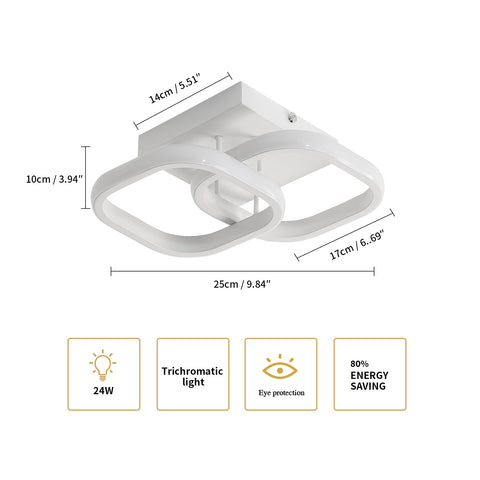 Tableau des tailles de plafonnier