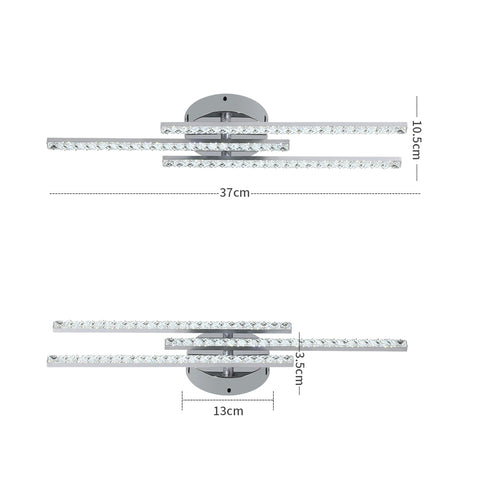 Moderne LED-Deckenleuchte, Unterputz-LED-Deckenleuchte mit 3 Lichtern, moderne Deckenleuchte für Schlafzimmer, Wohnzimmer, Esszimmer, Küche