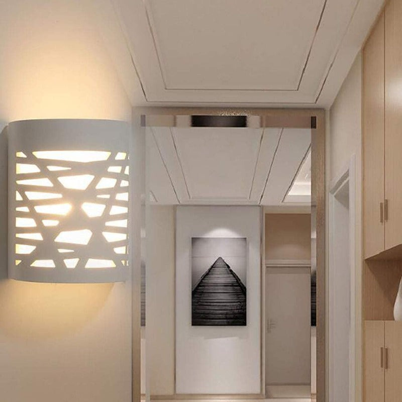 4W LED-Wandleuchte, weißes Licht, moderne Innenleuchte, Gips-Wandleuchte für Badezimmer, Wohnzimmer, Schlafzimmer, Treppen, Flur, warmes weißes Licht 3000 K