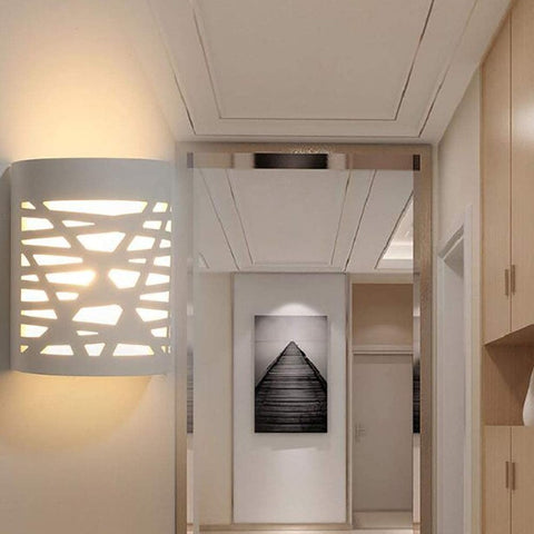 4W LED-Wandleuchte, weißes Licht, moderne Innenleuchte, Gips-Wandleuchte für Badezimmer, Wohnzimmer, Schlafzimmer, Treppen, Flur, warmes weißes Licht 3000 K