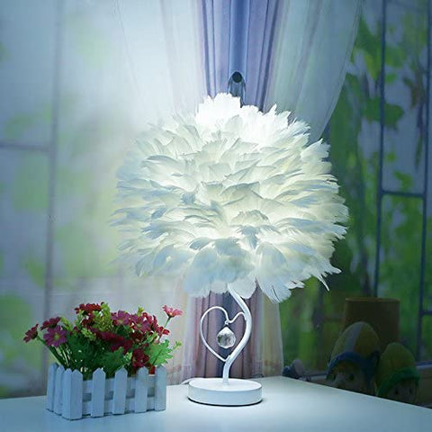 Feder-LED-Schreibtischlampe mit Fernbedienung, moderne, einfache dekorative Tischlampe, kreative Nachttischlampe, Nachtlicht, geeignet für den Schreibtisch im Kinderzimmer