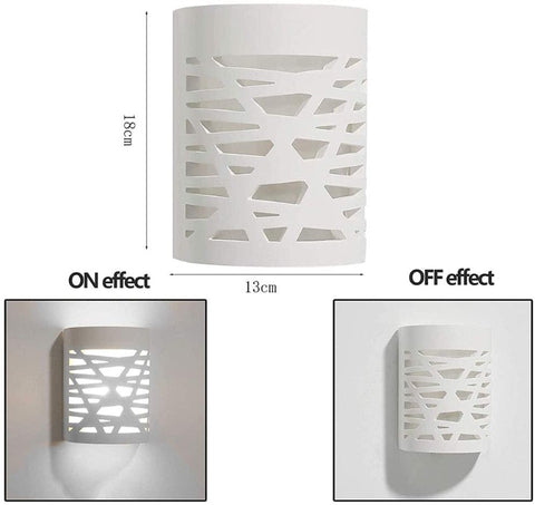 4W LED-Wandleuchte, weißes Licht, moderne Innenleuchte, Gips-Wandleuchte für Badezimmer, Wohnzimmer, Schlafzimmer, Treppen, Flur, warmes weißes Licht 3000 K