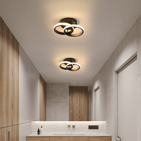 Plafonnier LED, LED Lustre de Plafond Luminaire Plafonnier 22W Plafonnier en Acrylique