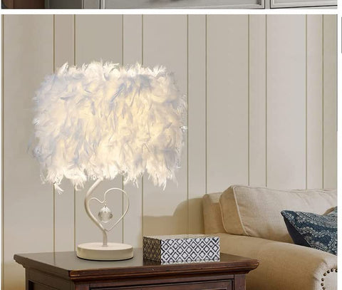 Feder-LED-Schreibtischlampe mit Fernbedienung, moderne, einfache dekorative Tischlampe, kreative Nachttischlampe, Nachtlicht, geeignet für den Schreibtisch im Kinderzimmer