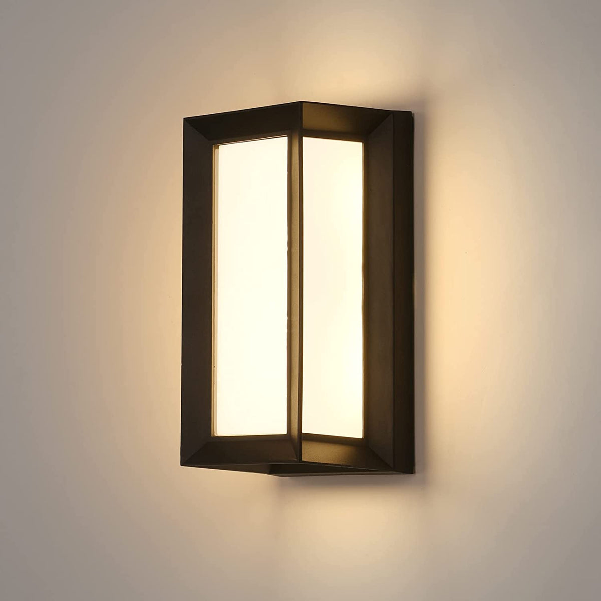 LED-Außenwandleuchte, 18 W IP65 wasserdichte Wandleuchte, moderne Außenleuchte für Innenhof, Garten, Korridor, Terrasse, enge Wand, Weg, Terrasse, Villa, Neutralweiß 4000 K