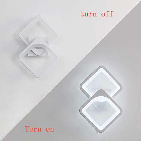 24W LED-Wandleuchte, modernes Design, 6000K Kaltweiß-Beleuchtung, Innenwandlampe für Wohnzimmer, Schlafzimmer, Treppen, Flur, Badezimmer 