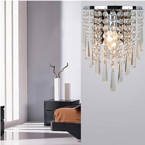 LED-Kristallwandleuchte, moderne LED-Wandleuchte für den Innenbereich, Dekoration, Wandleuchte für Schlafzimmer, Flur, Küche, Wohnzimmer, Esszimmer, 22 cm * 18 cm