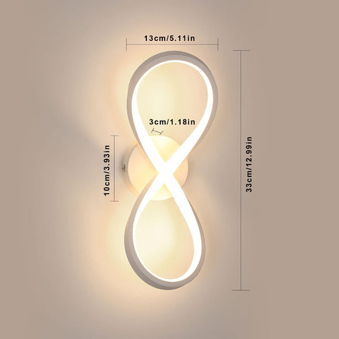 LED-Deckenleuchte, modernes Design, warmweiß 3000 K, Deckenleuchte für Wohnzimmer, Schlafzimmer, Esszimmer, Büro, Weiß