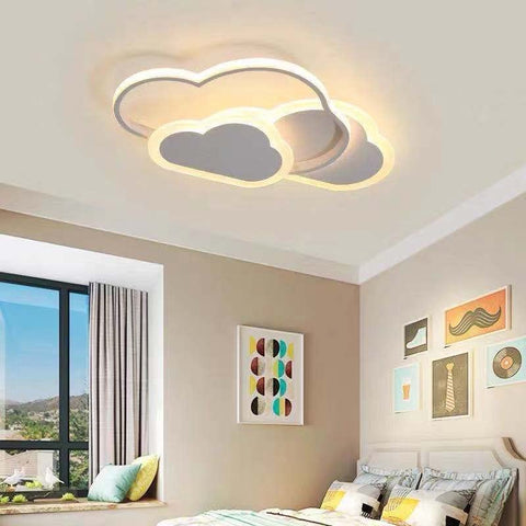 LED-Deckenleuchte, Heimdekor-Deckenbeleuchtung, 36 W weißer Acryl-Kronleuchter, Wolkenform-Deckenlampe für Schlafzimmer, Wohnzimmer, Esszimmer, 3000 K warmes Licht