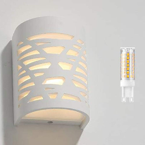 4W LED-Wandleuchte, weißes Licht, moderne Innenleuchte, Gips-Wandleuchte für Badezimmer, Wohnzimmer, Schlafzimmer, Treppen, Flur, warmes weißes Licht 3000 K