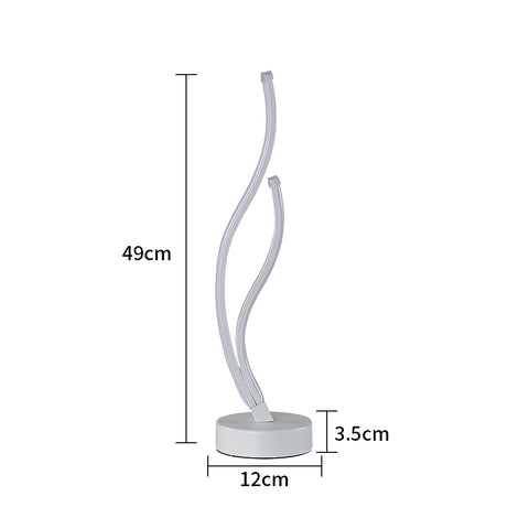 LED-Tischlampe, minimalistische Acryl-Tischlampe, LED-Metall-Designer-Tischlampe, Wellen-Schlafzimmer, sanfte Beleuchtung, LIGHTING Eye