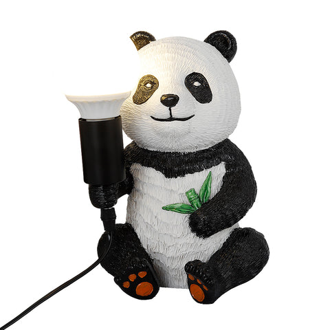 Harz-Panda-Design-Tischlampen, modernes kreatives Nachtlicht mit Plug-in-Kabel, Tier-LED-Schreibtischlampe, Wohnkultur-Nachttischlampe
