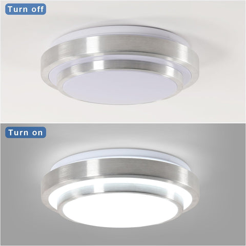 Moderne LED-Deckenleuchte, Kaltweiß, 6000 K, runde Deckenlampe, 28 W, für Wohnzimmer, Schlafzimmer, Esszimmer, Büro 