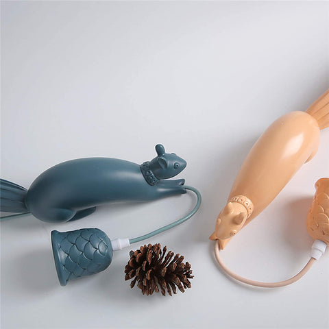 Harz-Eichhörnchen-Kronleuchter-Lampe, moderne industrielle hängende Tierlampe für Kinderzimmer, Küchenleuchten, Blau