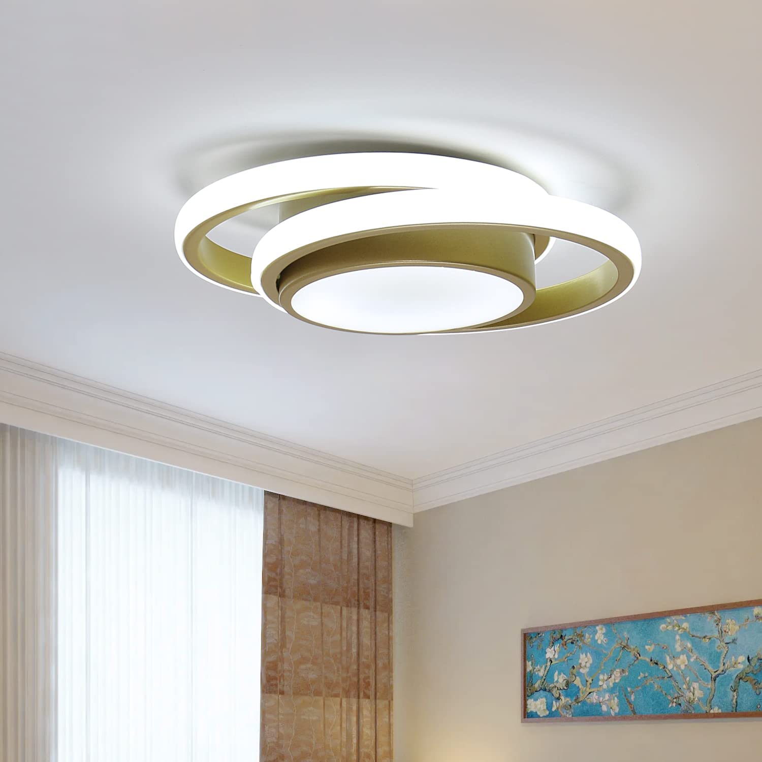 Plafonnier LED Moderne,26W 2500LM Simple Lumière de Plafond Design