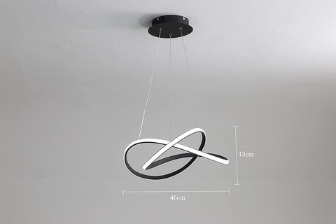 Moderner LED-Kronleuchter, LED-Deckenleuchte aus Aluminium, 35 W 3150 Lumen Pendelleuchte für Wohnzimmer, Esszimmer, Schlafzimmer