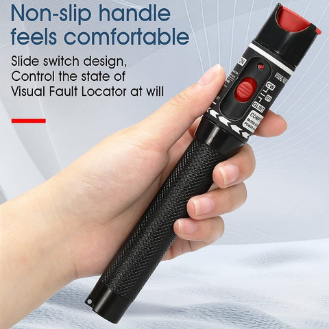 50mW Fiber Optic Pen Visual Fault Locator Glasfaserkabel Tester Meter für CATV 30-50km